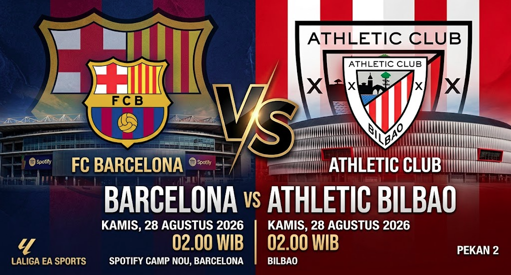 Prediksi Barcelona vs Athletic Bilbao 28 Agustus 2026